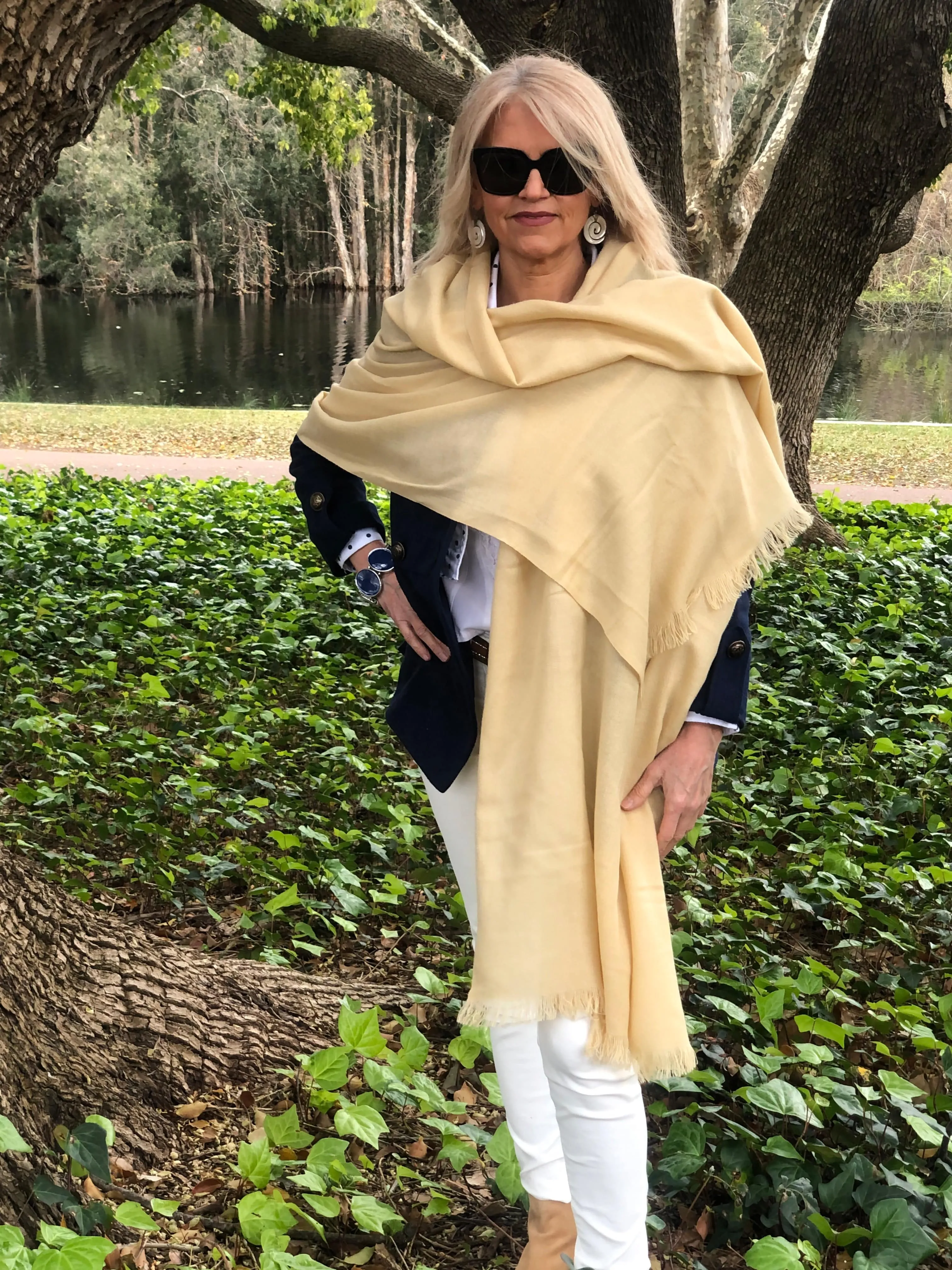 ⭐️ Pure Cashmere Shawl - Golden Sand