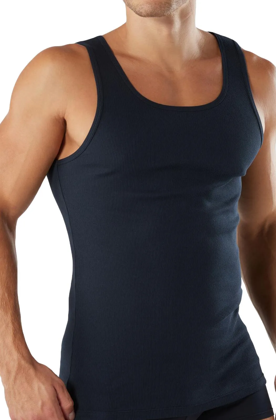 3 Pack Mens Ribbed Vests - 2XL