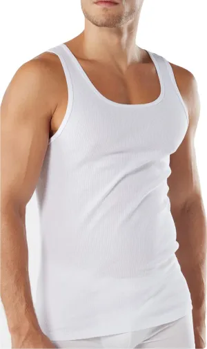 3 Pack Mens Ribbed Vests - 2XL