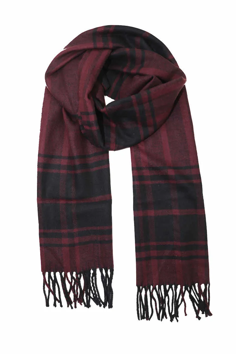 Achillea Scottish Tartan Plaid Cashmere Feel Winter Warm Scarf Unisex