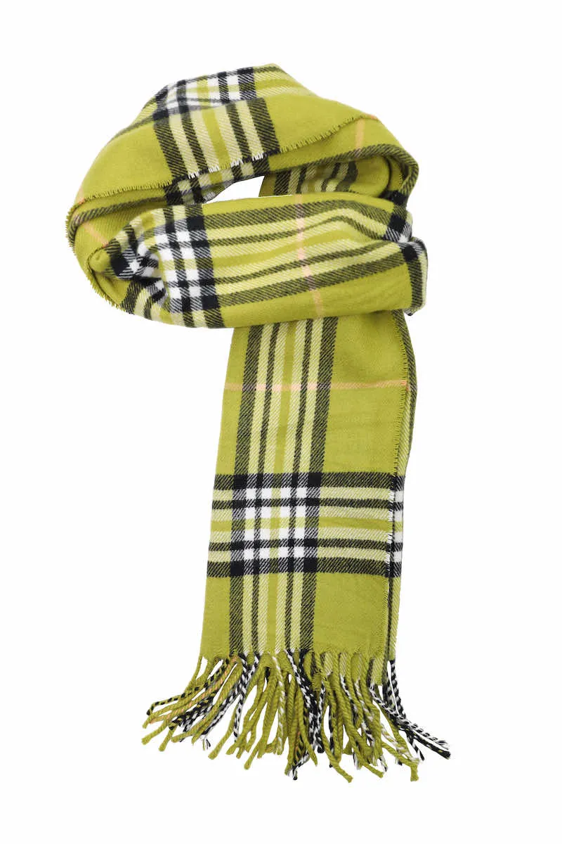 Achillea Scottish Tartan Plaid Cashmere Feel Winter Warm Scarf Unisex