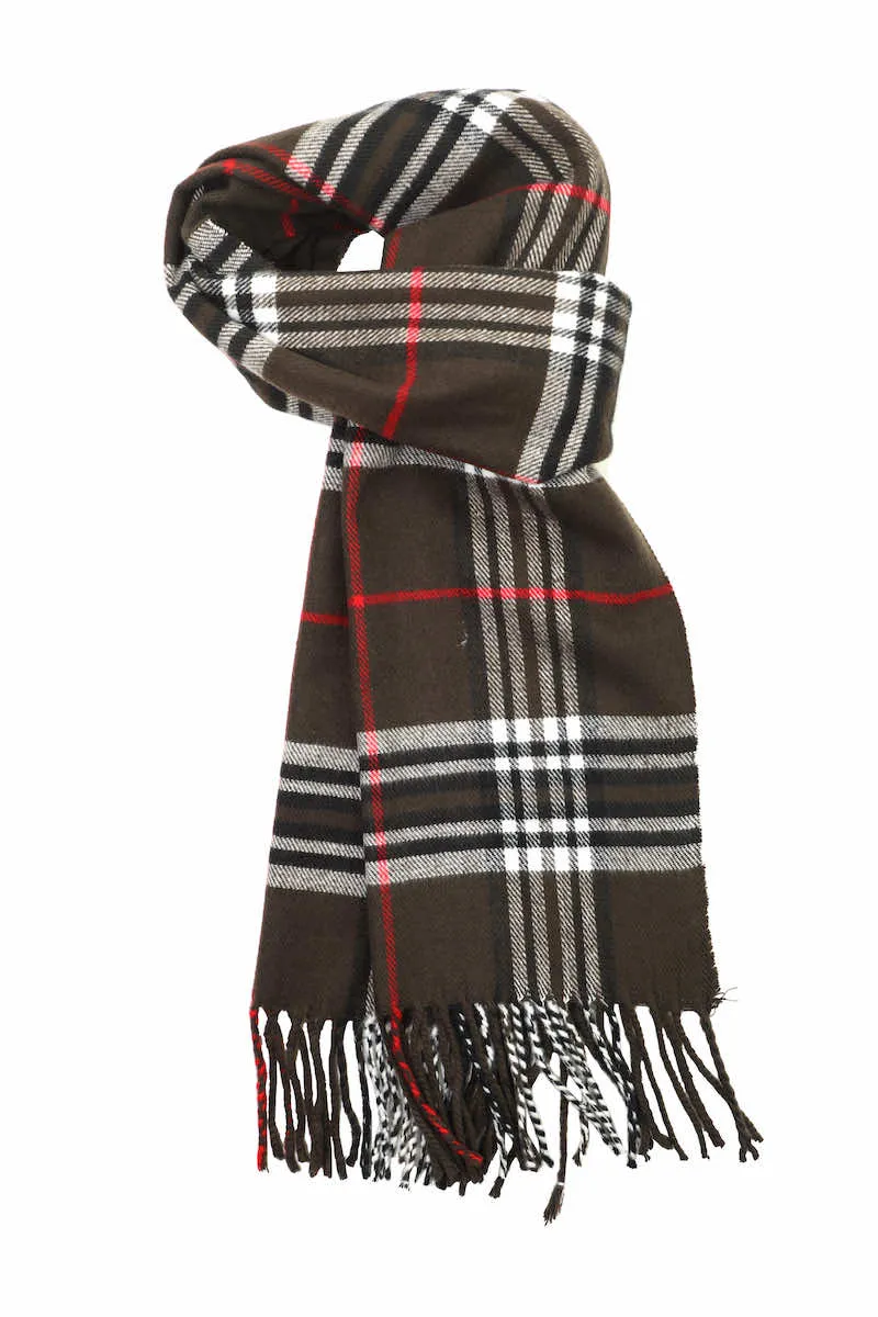 Achillea Scottish Tartan Plaid Cashmere Feel Winter Warm Scarf Unisex