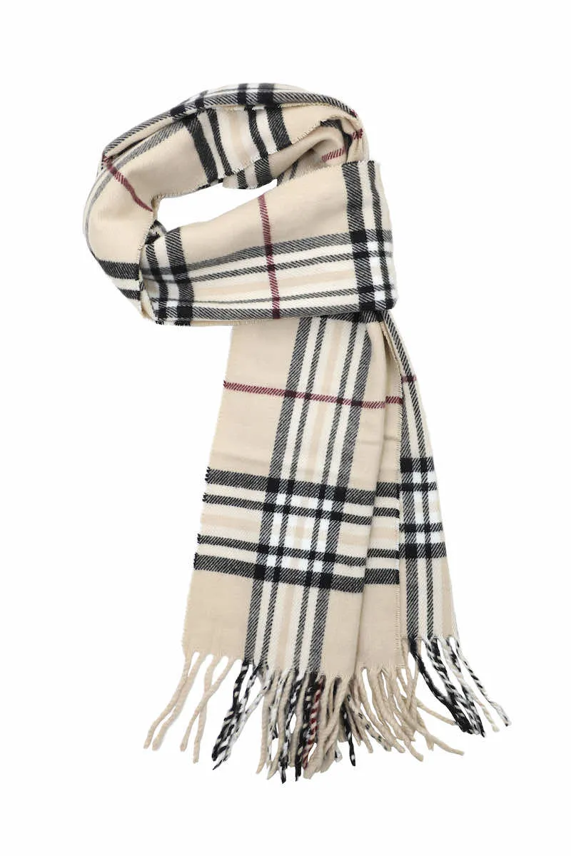 Achillea Scottish Tartan Plaid Cashmere Feel Winter Warm Scarf Unisex