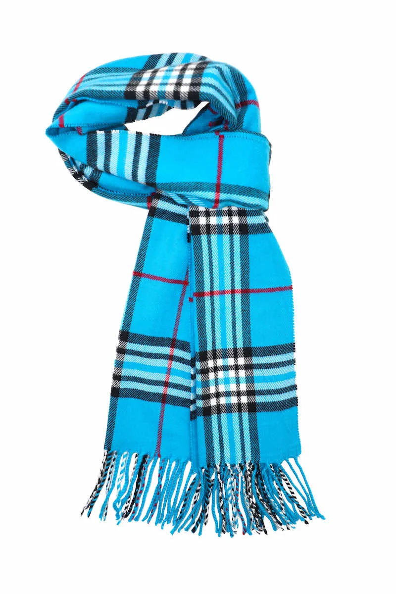 Achillea Scottish Tartan Plaid Cashmere Feel Winter Warm Scarf Unisex