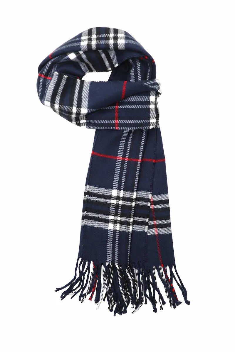 Achillea Scottish Tartan Plaid Cashmere Feel Winter Warm Scarf Unisex