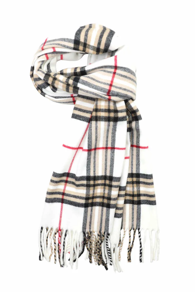 Achillea Scottish Tartan Plaid Cashmere Feel Winter Warm Scarf Unisex