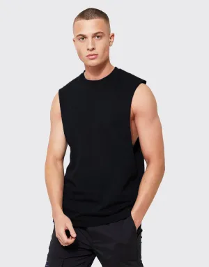 Bho Men'S Crew Neck Sleeveless Gym Shirt