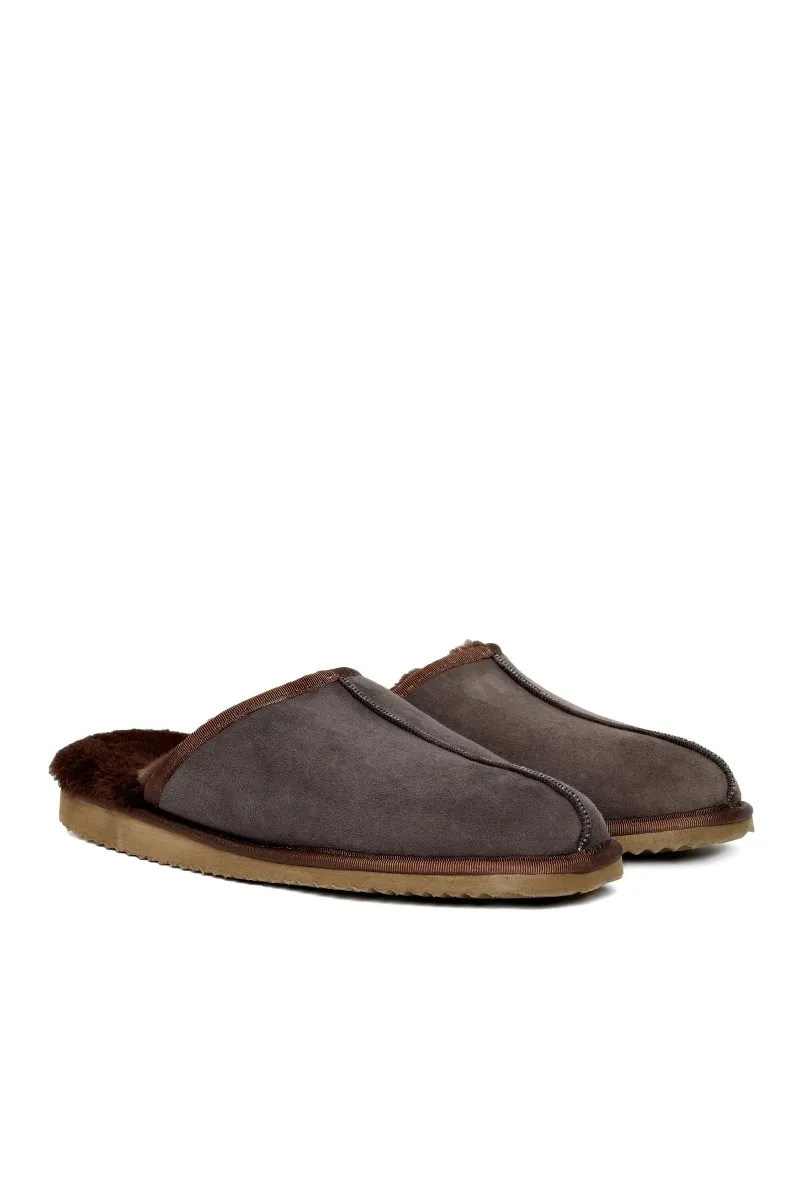 Corin Men’s Shearling Slippers - Brown