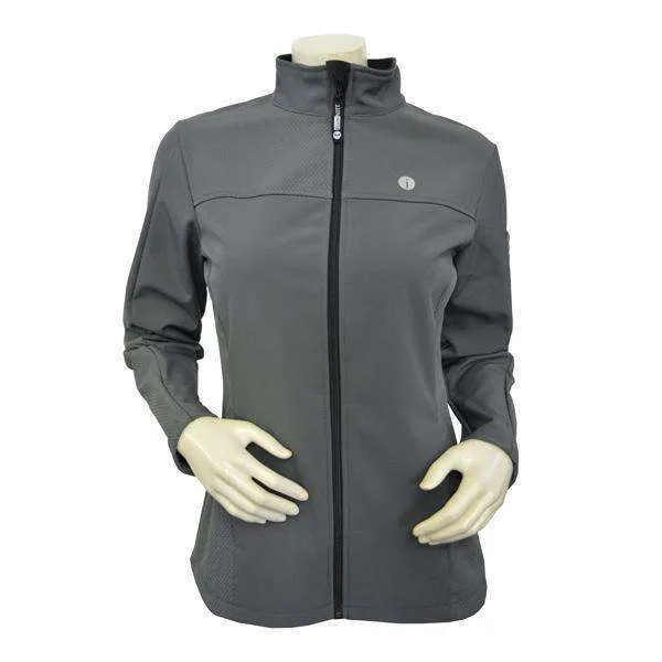 FINAL SALE: Tahoe Women's Performance Softshell Fleece Reflective Jacket in Graphite