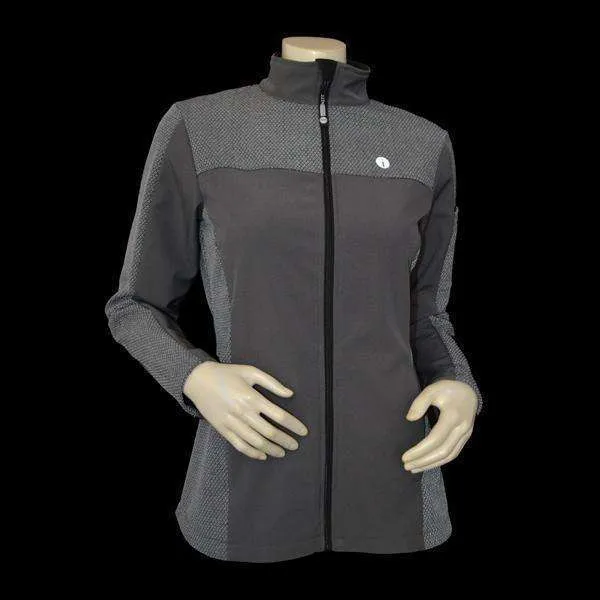 FINAL SALE: Tahoe Women's Performance Softshell Fleece Reflective Jacket in Graphite