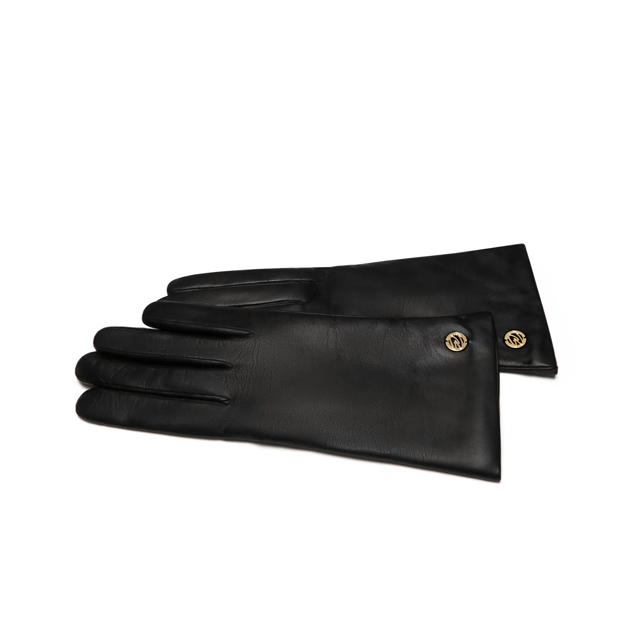 Honoré Eleanor black goatskin leather gloves