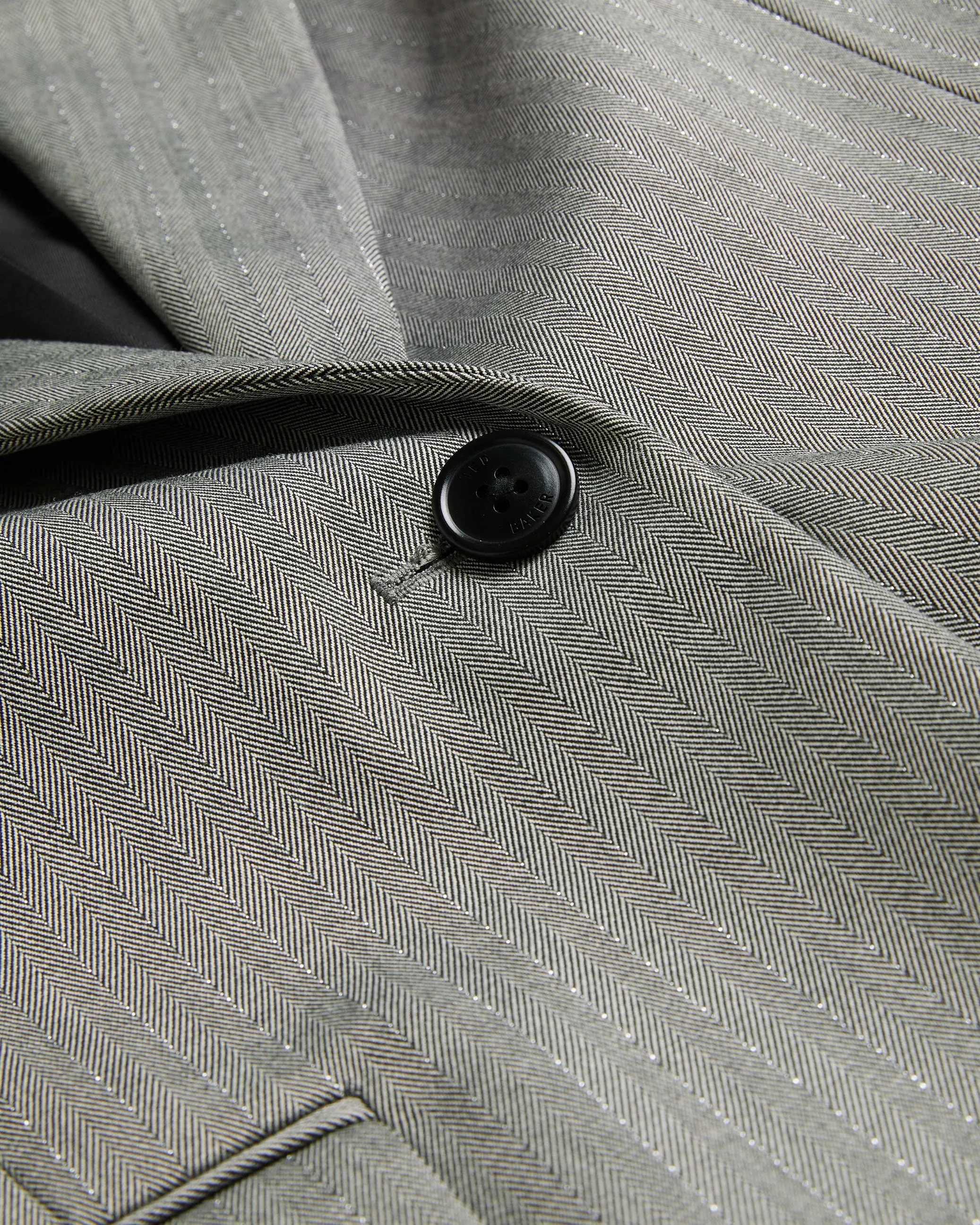 Koa Pinstripe Single Breasted Tailored Blazer Dk-Grey