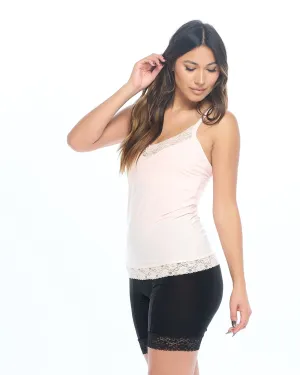 Long Lace Camisole | Rose