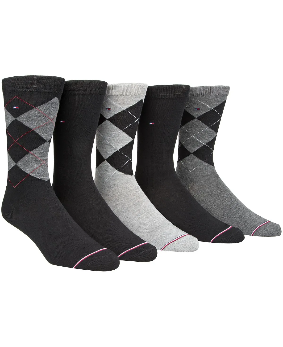 Men's 5-Pk. Argyle Premium Crew Socks Tommy Hilfiger