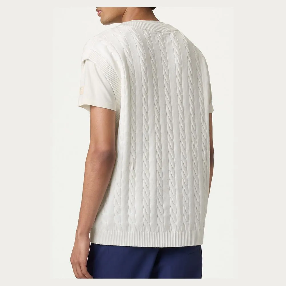 Mens Baseline Cable Knit Tennis Vest