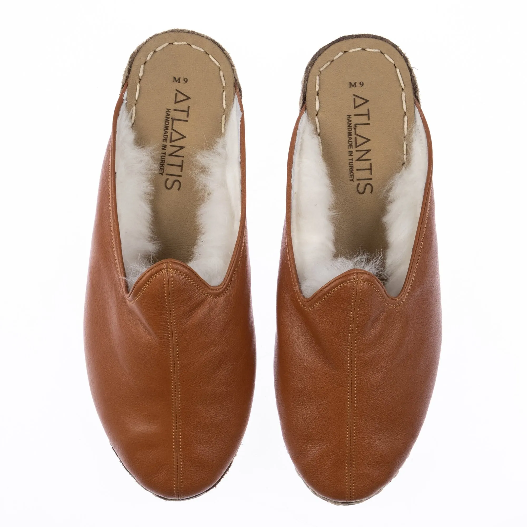 Men's Mocha Shearling Slippers