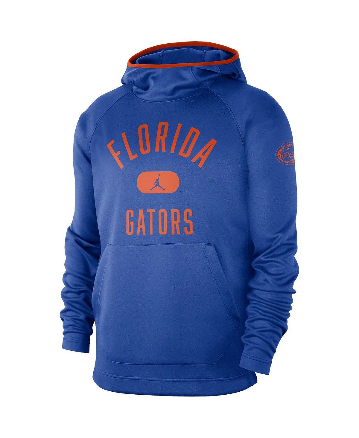 Men's Royal Florida Gators Basketball Spotlight Performance Raglan Jordan Pullover Hoodie