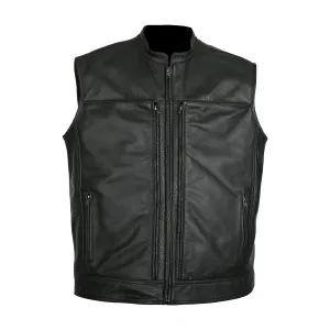 MKL - Quito Men's Motorcycle Leather Vest