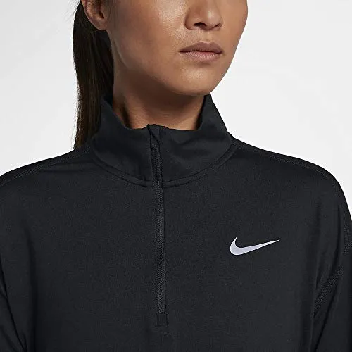 Nike Element Women 1 2 Zip Running Top Black