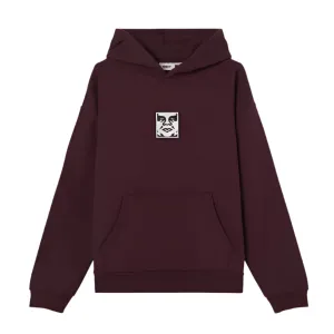 Obey Icon Extra Heavy Hood II Plum Perfect