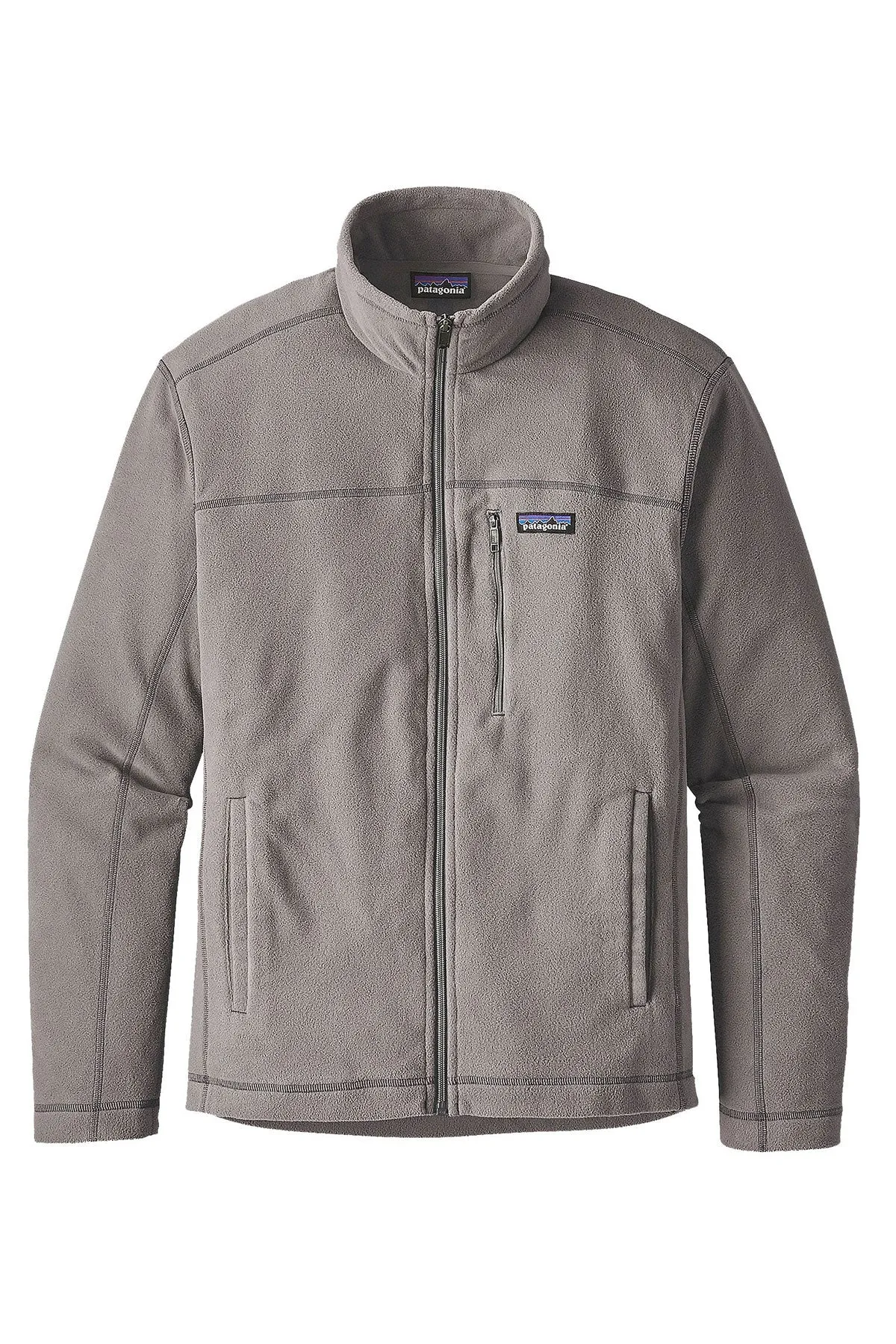 Patagonia Mens Micro D Custom Fleece Jackets, Feather Grey