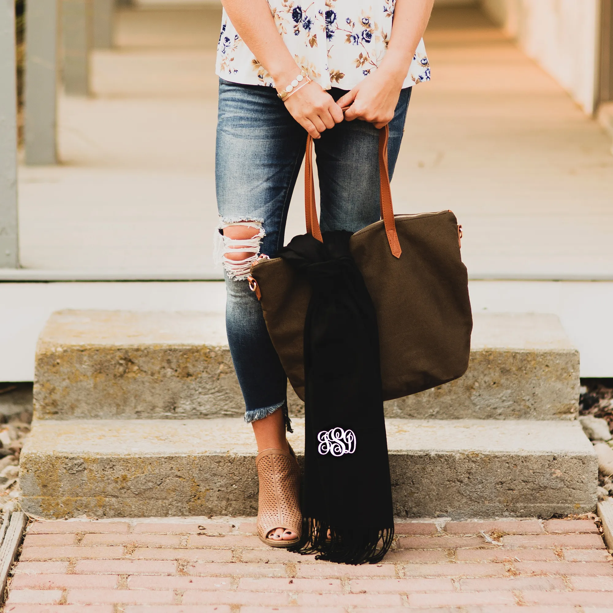 Personalized Monogram Scarf