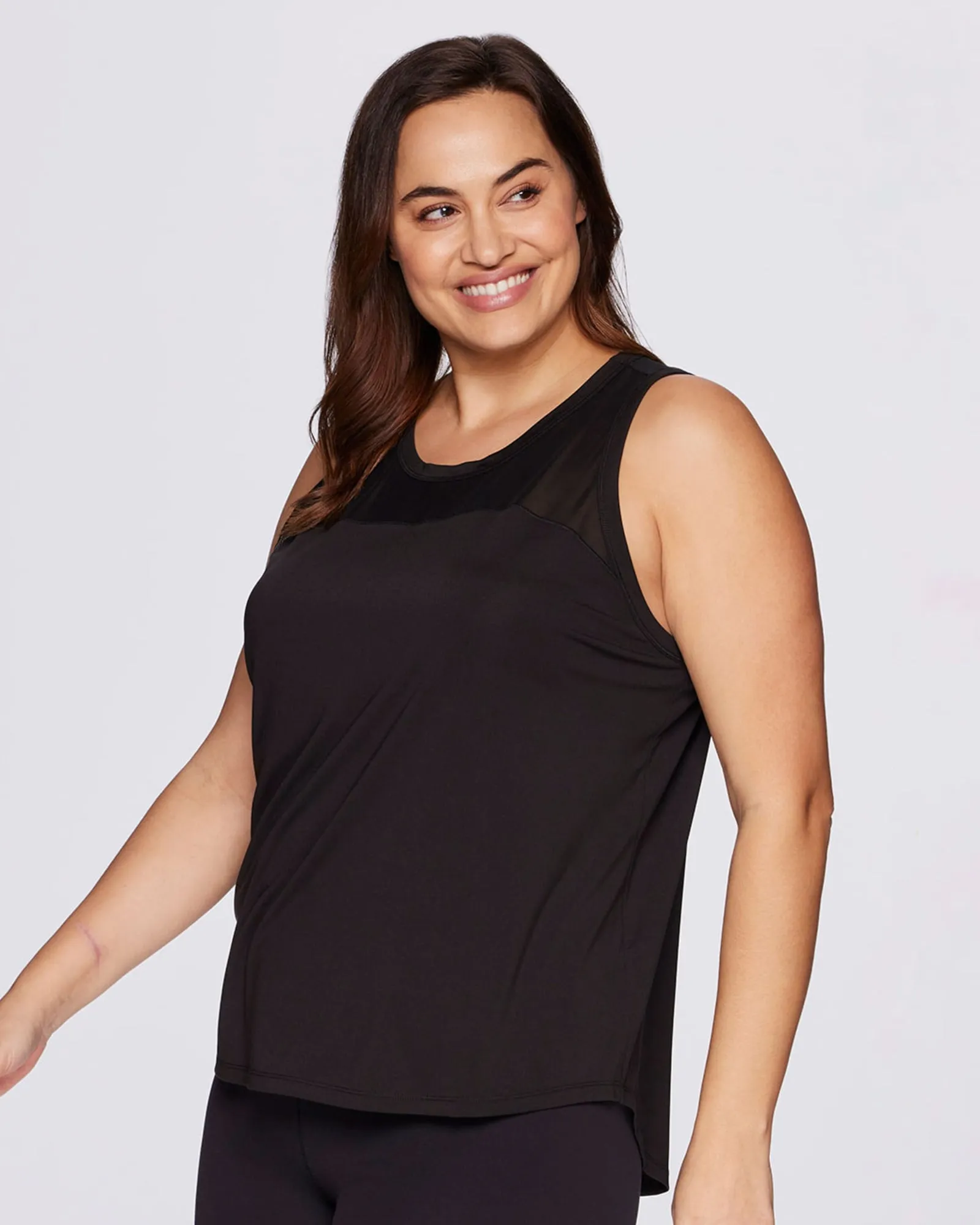 Plus Super Soft Easy Breezy Tank | Black