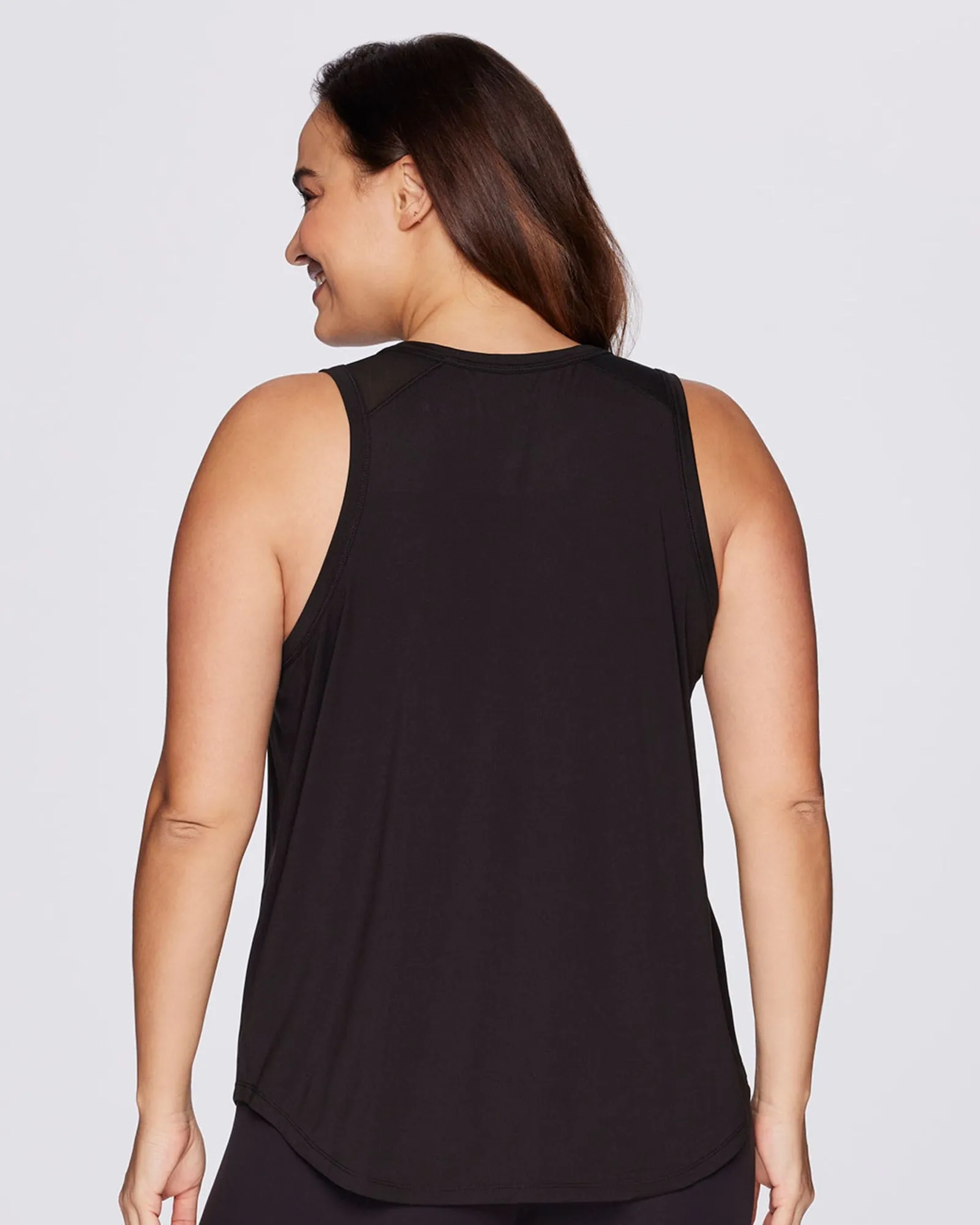 Plus Super Soft Easy Breezy Tank | Black