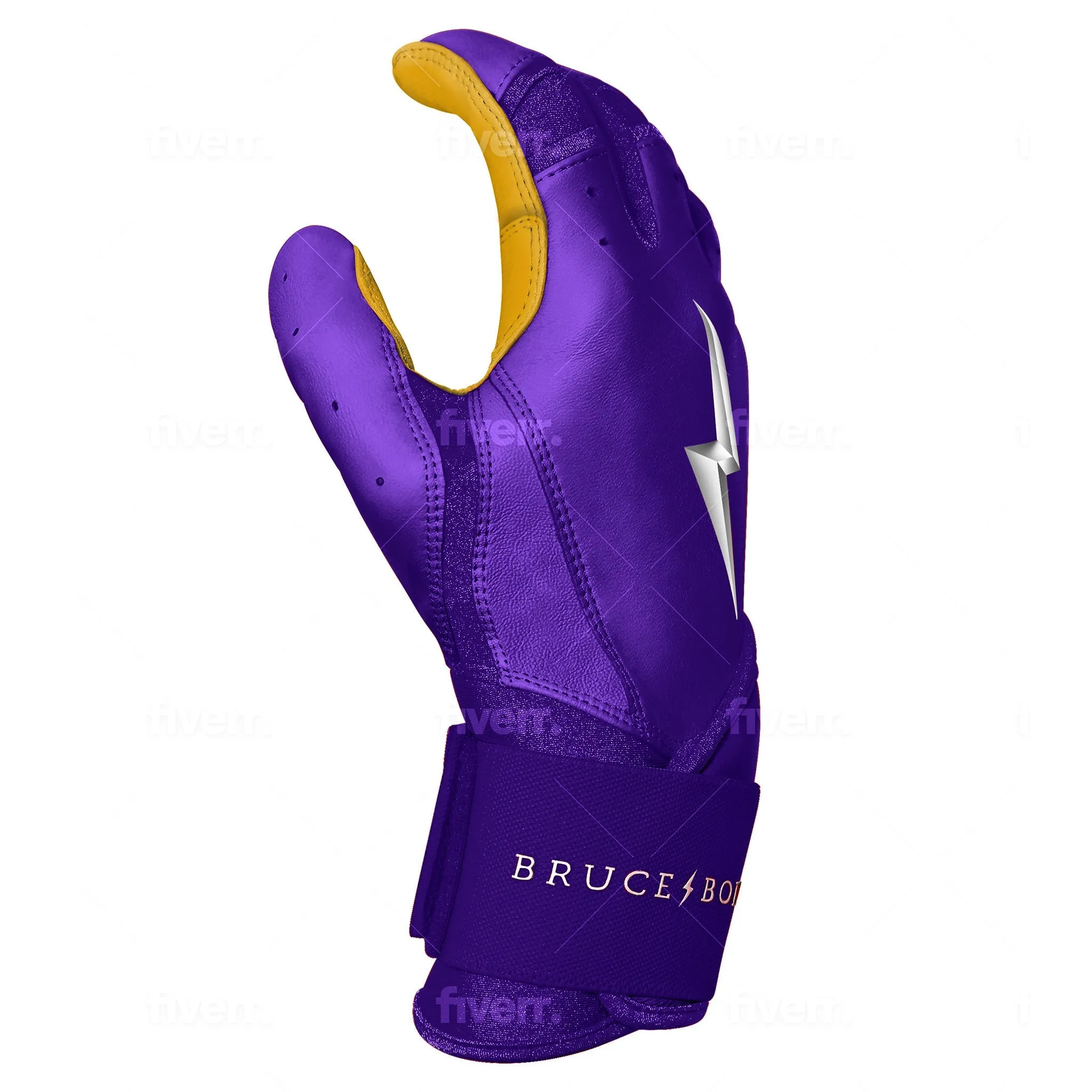 PREMIUM PRO Long Cuff Batting Gloves | Purple