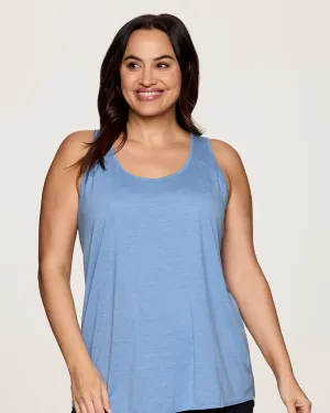 Prime Relaxed Twist Back Tank Top | Capri Blue