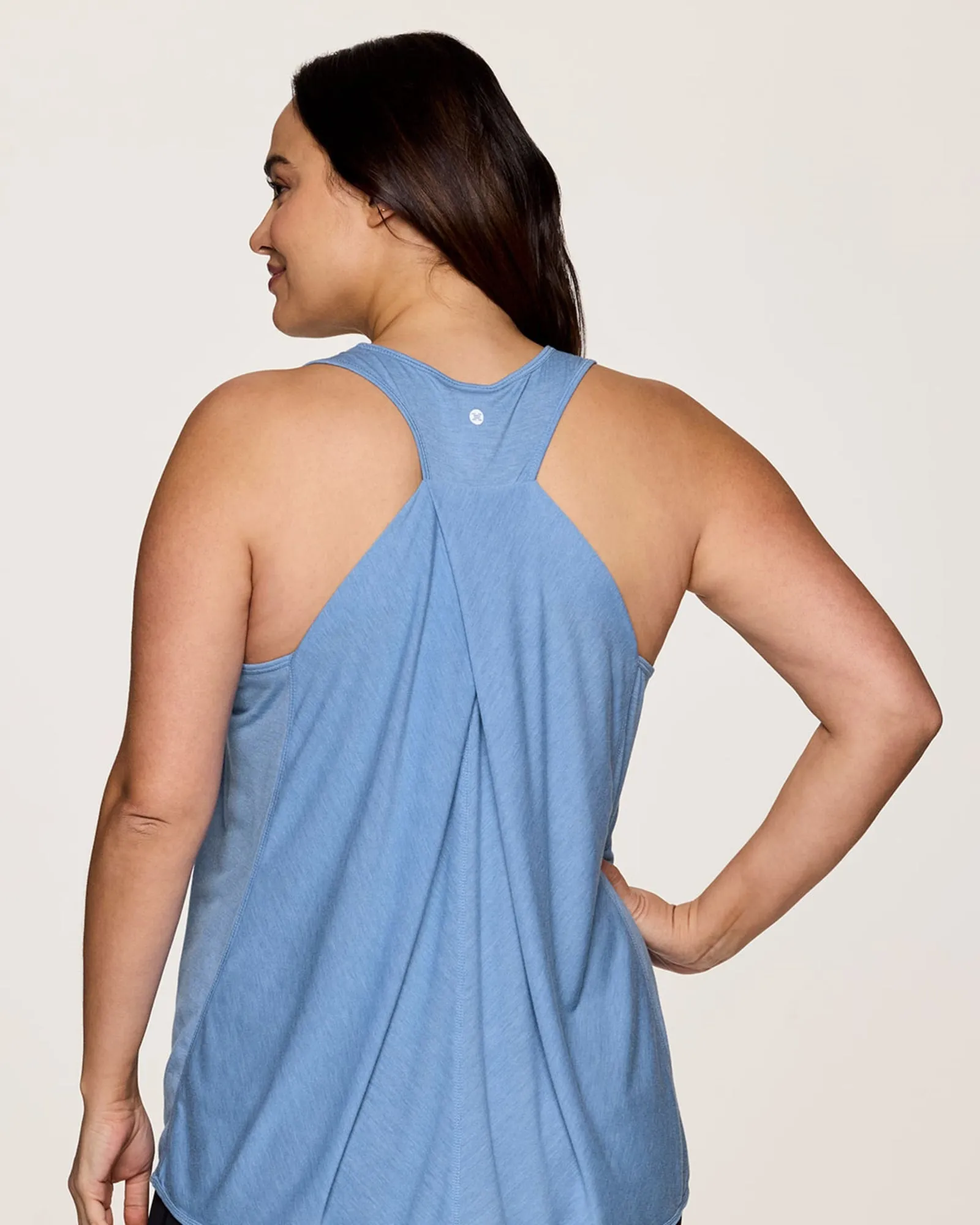 Prime Relaxed Twist Back Tank Top | Capri Blue