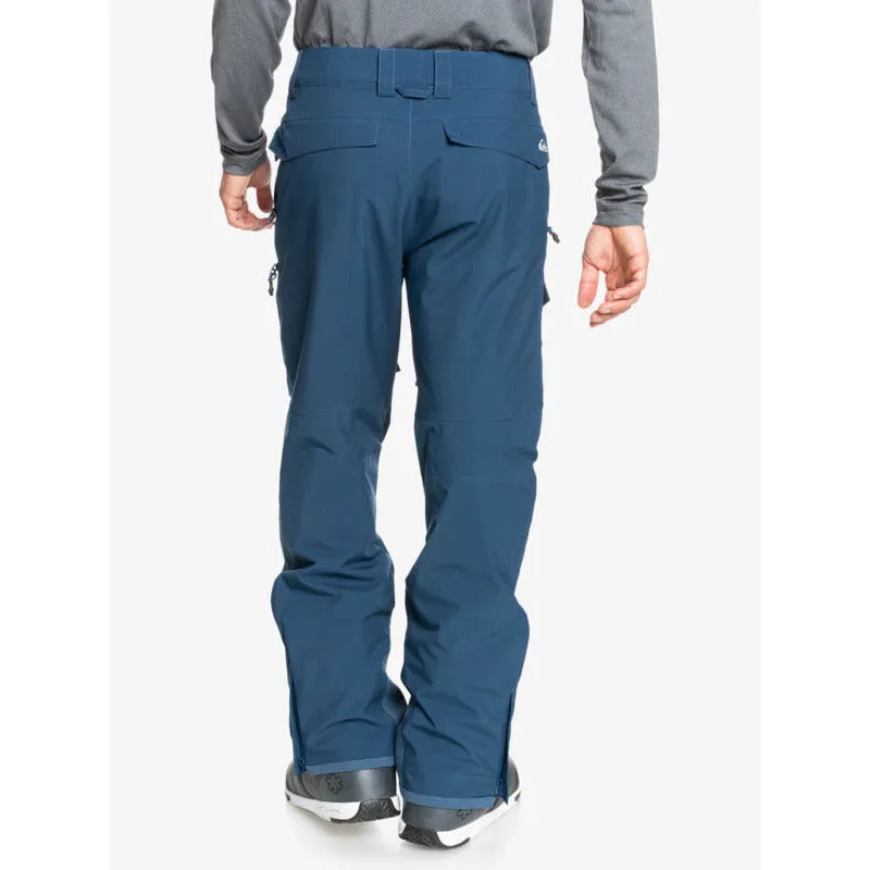 Quiksilver Mens Utility Snow Pant- Blue