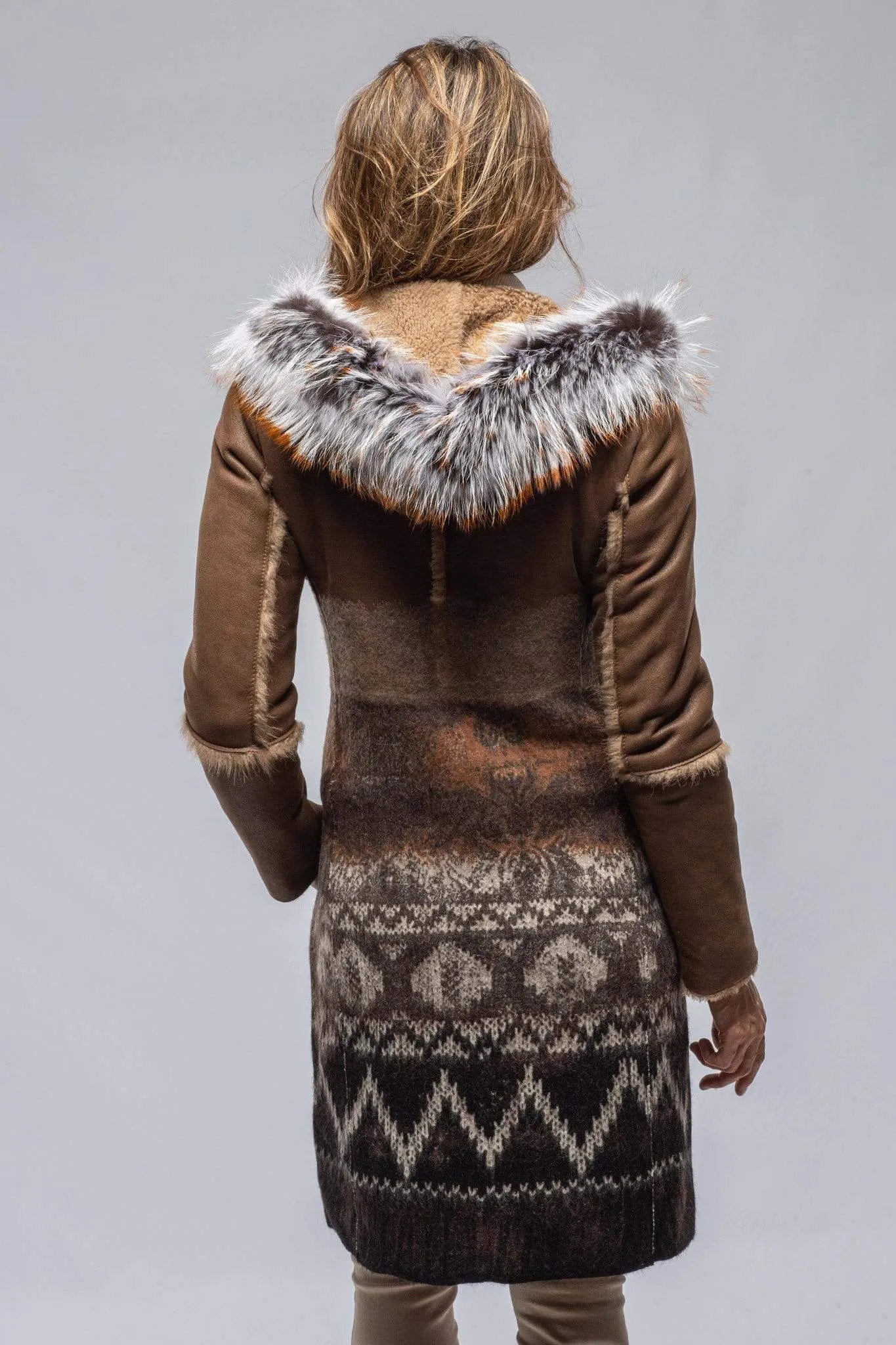 Sioux Shearling Knit Coat