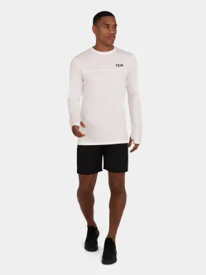 Stamina Long Sleeve Crew Neck Running Top For Men With Thumbholes