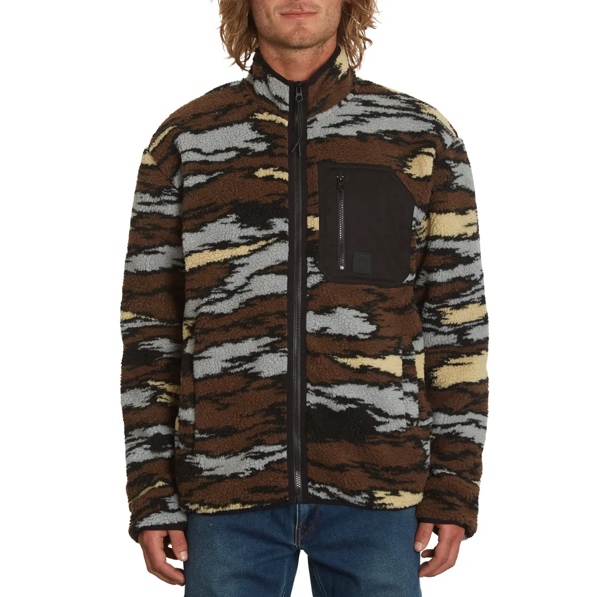 Volcom Muzzer Fuzzar Fleece Zip Jacket