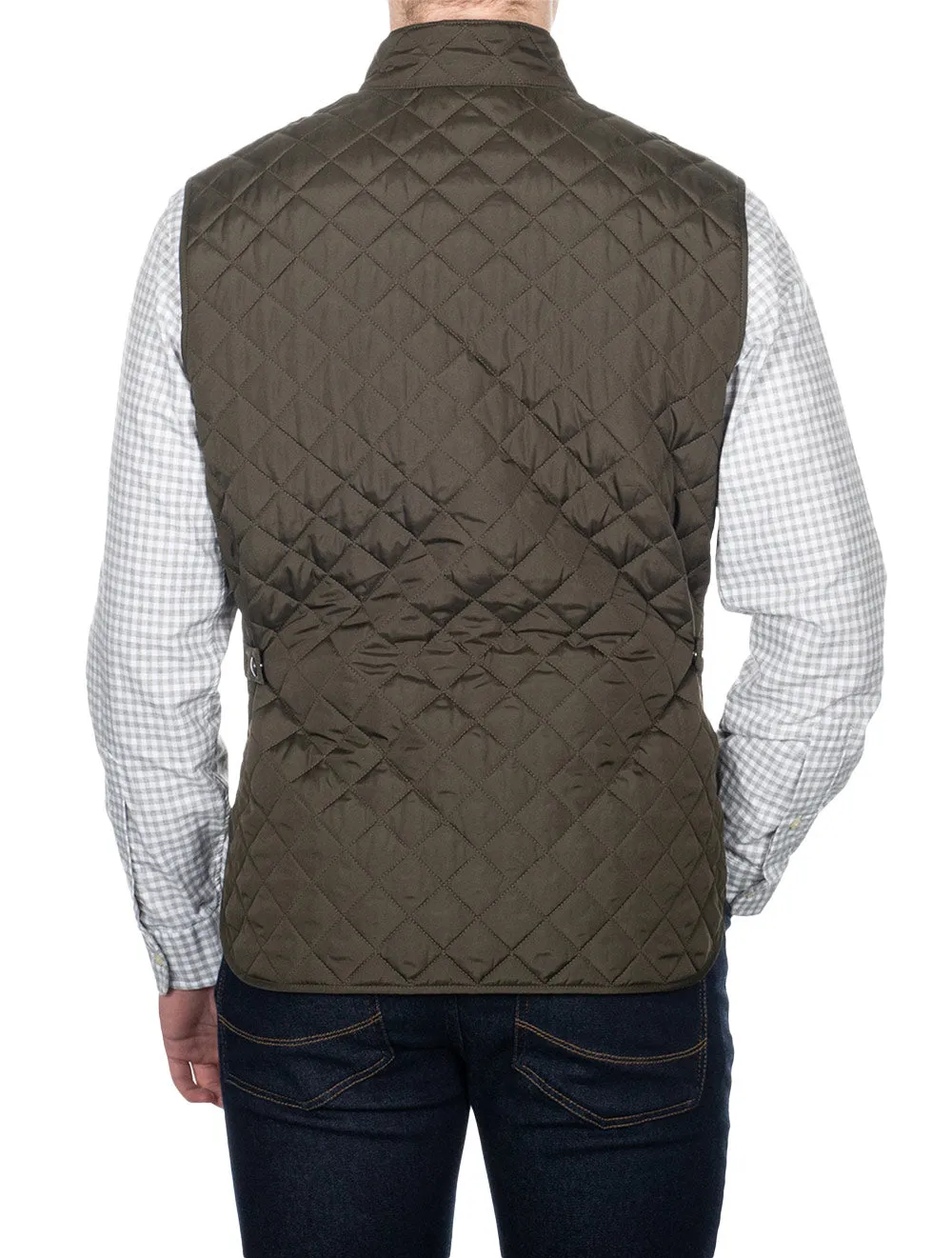 Waistcoat Gilet Faded Olive