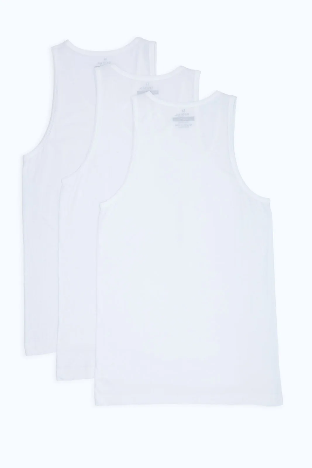 White 3-Pack Sleeveless Vest