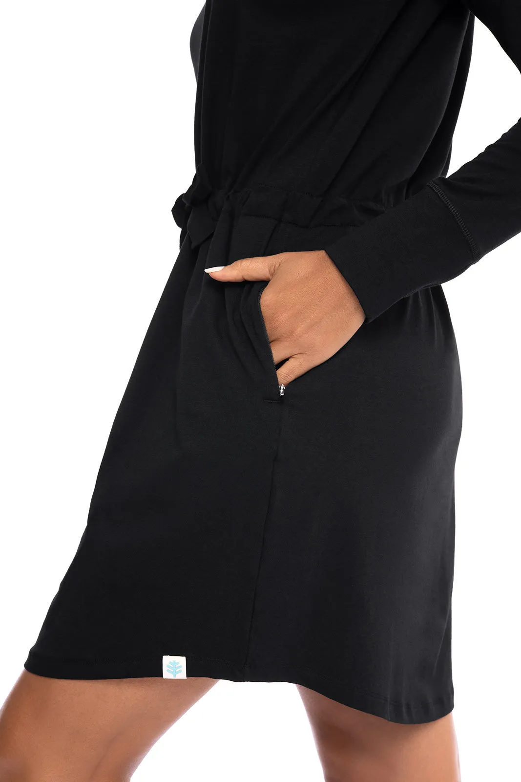 Women's LumaLeo Hoodie Dress  |  Black